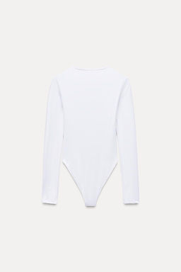 LONG SLEEVE POLYAMIDE BODYSUIT - Zara фото 16