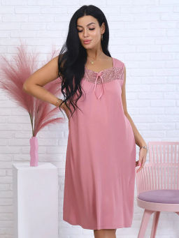 Анжелика(пион) сорочка ноч. , вискоза ( 95% вискоза 5% лайкра)