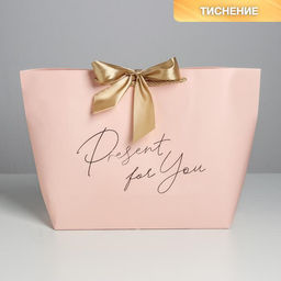 Пакет подарочный, упаковка, Present for you, 30?27.5?12 см