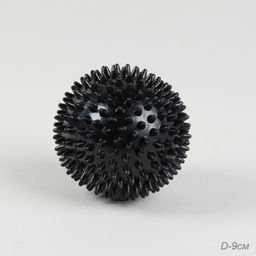 Мячик массажный Woohooo Spiny / 9 см/ черный /уп 100/