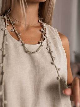 Авторское украшение 100% лен ТМ ВОЛТРИ