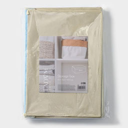 Короб стеллажный для хранения с крышкой LaDо́m «Франческа», 43×30.5×18.5 см, голубой