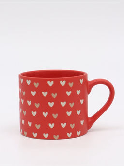 Кружка чайная керамическая Сердечки, 320 мл, ручная работа