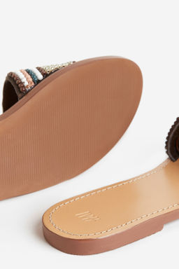 Sandalias de piel con cuentas - H&m фото 4