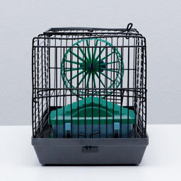 Клетка-мини для грызунов Пижон №2, укомплектованная, 27 х 15 х 16 см, серая  фото 2