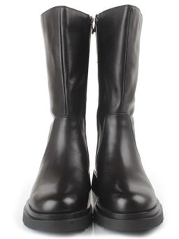 ZA4226M BLACK Сапоги зимние женские (натуральная кожа, натуральный мех, натуральная байка)