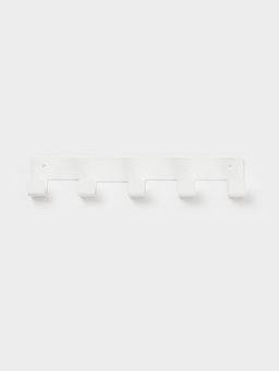 Вешалка настенная 5 крючков, цвет белый