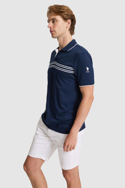 Erkek Lacivert Regular Fit Polo Yaka Ti__rt