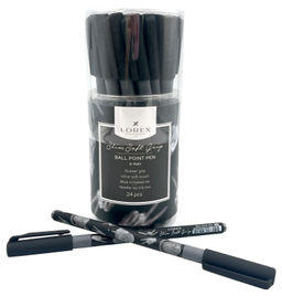 Цена за 2 шт. Ручка шариковая на масляной основе LOREX X-RAY Slim Soft Grip синяя 0,5 мм, ассорти круглы...