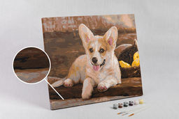 ФРЕЯ PNB/R1 №71 Набор для раскрашивания по номерам 40 х 50 см Вельш-Корги  фото 6