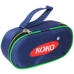 Набор Ланч-бокс 2шт 10*6см из нержавеющей стали с пластиковой крышкой в чехле