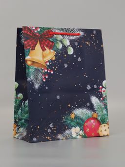 Цена за 2 шт. Пакет подарочный «Праздничные колокольчики», 26×12×32 см