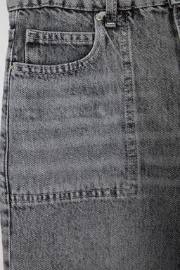 Gri %100 Pamuk Y_ksek Bel Wide Leg Jeans TWOAW27JE00016 - Trendyolmilla фото 10