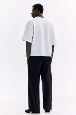 Pantal?n con costuras giradas Relaxed Fit - H&m фото 6