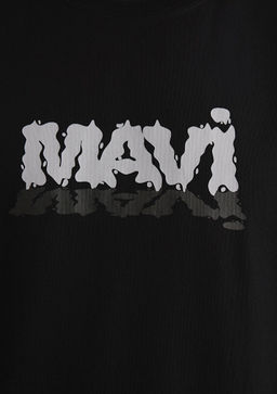 Mavi Logo Bask?l? Siyah Tisort  фото 7