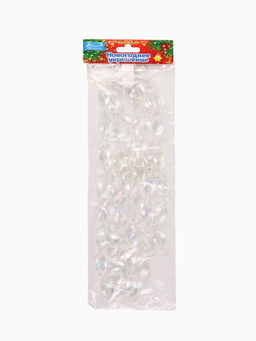 Бусы на ёлку Льдинка, длина 2.7 м, d=15 мм, прозрачные перламутровые - Зимнее волшебство фото 8