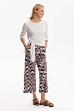 ЕВТ 4135/серо-сиреневый,ромбы брюки жен