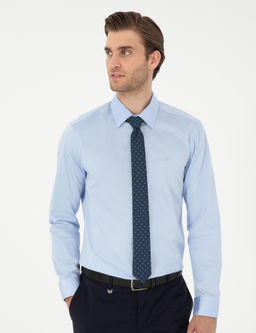 Koyu Mavi Slim Fit Uzun Kollu Basic G_mlek - Pierre cardin фото 10