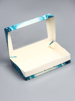 Цена за 20 шт. Коробка складная с окном «Мрамор», 20×12×4 см