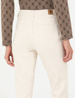 Krem Mom Fit Jean Pantolon
