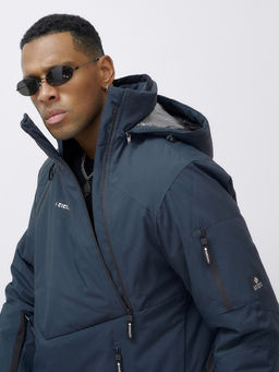 Горнолыжный костюм анорак мужской зимний темно-серого цвета 389TC - Leifensh фото 18