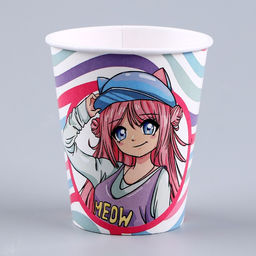 Посуда бумажная одноразовая «Аниме», 6 тарелок, 1 гирлянда, 6 стаканов, 6 колпаков