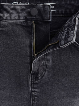 CONTE CON-496 Джинсовая юбка с необработанным краем washed black washed black