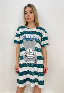 K11384 Домашняя сорочка ТМ_ЗЕЛЕНЫЙ