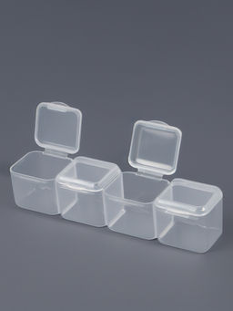 Цена за 2 шт. Органайзер для хранения мелочей, 56 ячеек, 21×17.5×2.5 см, прозрачный