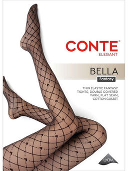 Колготки женские Conte Fantasy BELLA (40/1) - nero