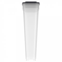 Контейнер для сыпучих продуктов 2,2л, 17х8,5х26,5см, полипропилен, графит (Россия) - Домашняя мода фото 3