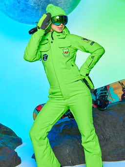 Женский сноубордический горнолыжный комбинезон Alpha Endless Aeternitas 223/2305 FAG - Салатовый  фото 22