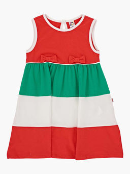 Платье для девочки UD 3293 коралловый/зеленый - Mini maxi фото 4