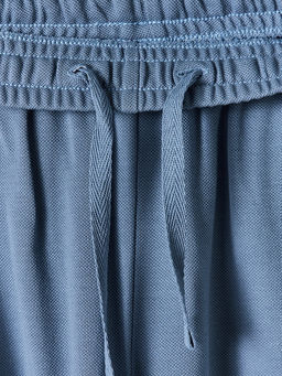 Шорты мужские синие прямого кроя из хлопка пике - Mark formelle фото 6