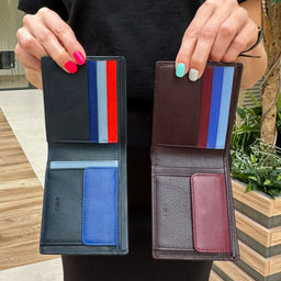 Итальянский мужской кожаный кошелек DuDu серии Azzorre | морской - Dudubags фото 7