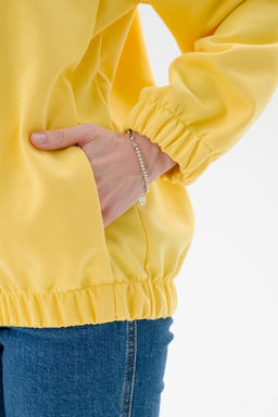 Бомбер из коттон фита жёлтый - Амадэль фото 14