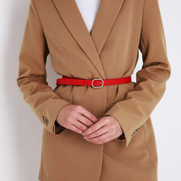 Ремень женский, ширина 2,2 см, пряжка металл, цвет красный - Simaland фото 3