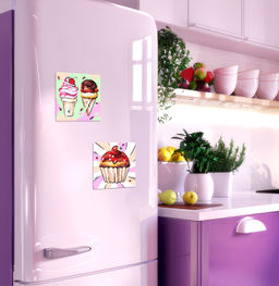 ФРЕЯ PNBM-022 Набор для раскрашивания по номерам (на магните) 9 х 9 см Любимые сладости  фото 4