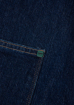 Willy Regenerative Koyu Mavi Denim Jean Ceket  фото 11