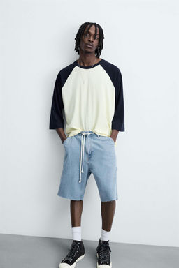 CARPENTER POCKET DENIM BERMUDA SHORTS - Zara фото 4