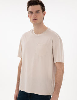 Bej Comfort Fit Basic Ti__rt - Pierre cardin фото 3