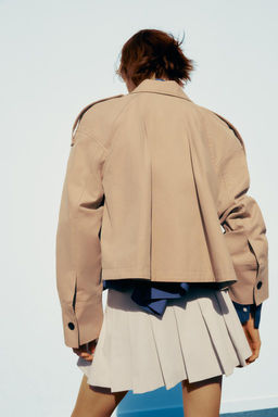 SHORT CAPE TRENCH COAT - Zara фото 5