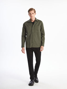 Regular Fit Uzun Kollu Gabardin Erkek G?mlek