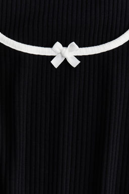 Top de canale con detalles sobrehilados - H&m фото 6