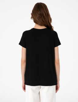 Siyah Regular Fit Ti__rt