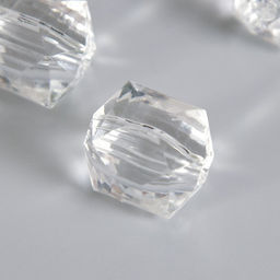 Бусины для творчества пластик «Кристалл прямоугольный», набор 5 шт., 2.3×2×1.9 см