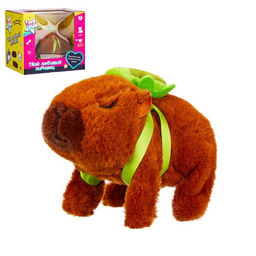 Капибара на батар. 15,5*9,5*12см (IT110954) свет, звук, ходит, в коробке