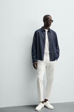 PANTAL?N CHINO ESTRUCTURA CONFORT / Blanco - Zara фото 6