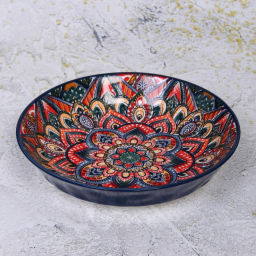 Тарелка керамическая "Марракеш" синяя 20,5*4,5см