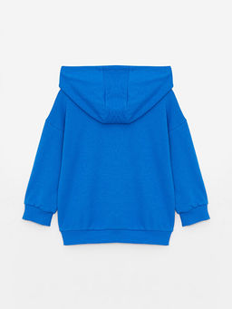 Bask?l? Uzun Kollu Erkek Bebek Hoodie ve E?ofman Alt? 2li Tak?m - Waikiki фото 3